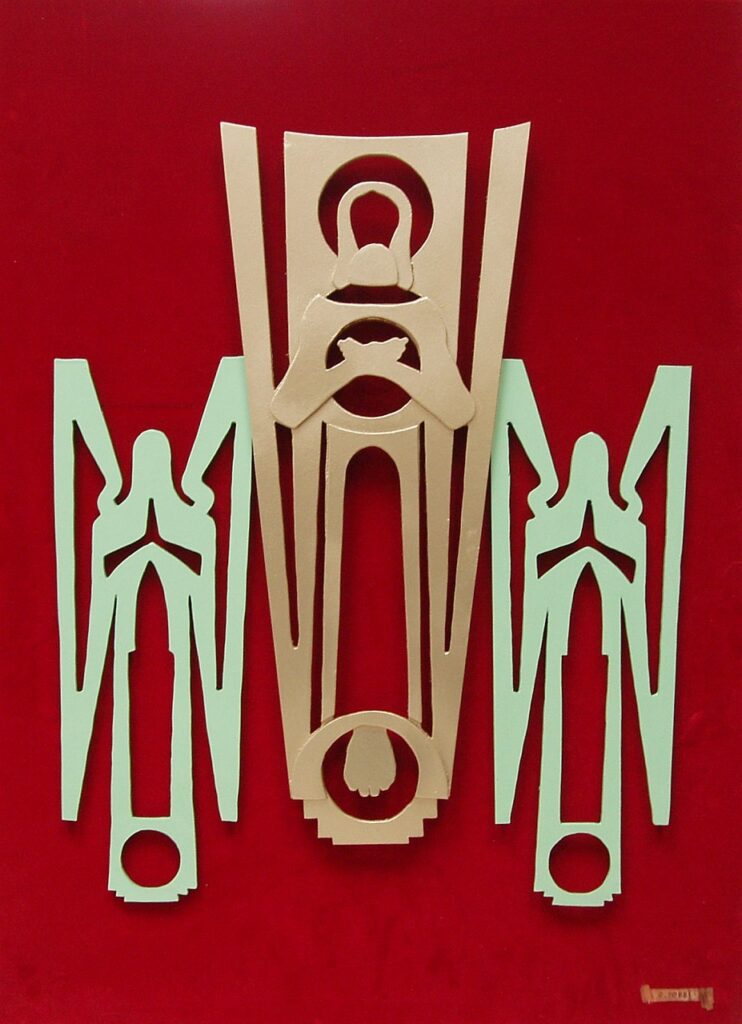 Orazio Bobbi - Ascenzione - Pasta di legno