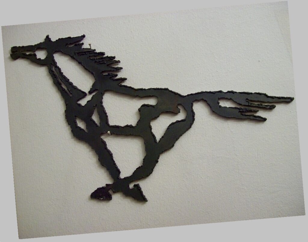 Orazio Bobbi - Cavallo in corsa - Ferro
