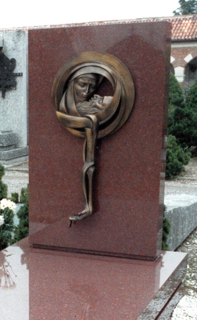 Orazio Bobbi - Deposizione - Bronzo al Cimitero Monumentale di Milano